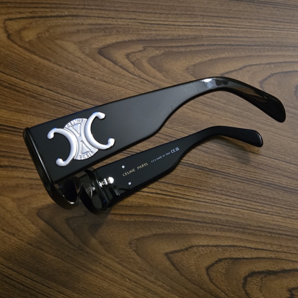 Celine XL Triomphe black sunglasses - Picture 7 of 13